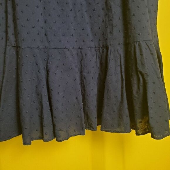 J. Crew Navy Blue Swiss Dot Midi Dress Size 4 Petite - Picture 8 of 13